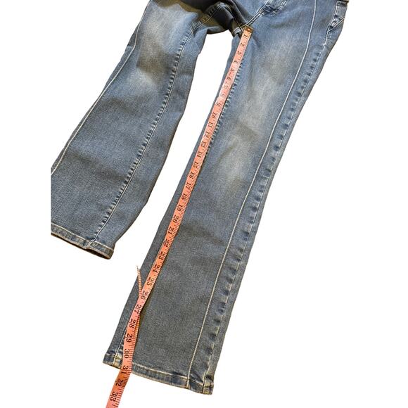 Free People Cross My Heart Jeans in Burnin Blue Booty Love 27 - Picture 7 of 11